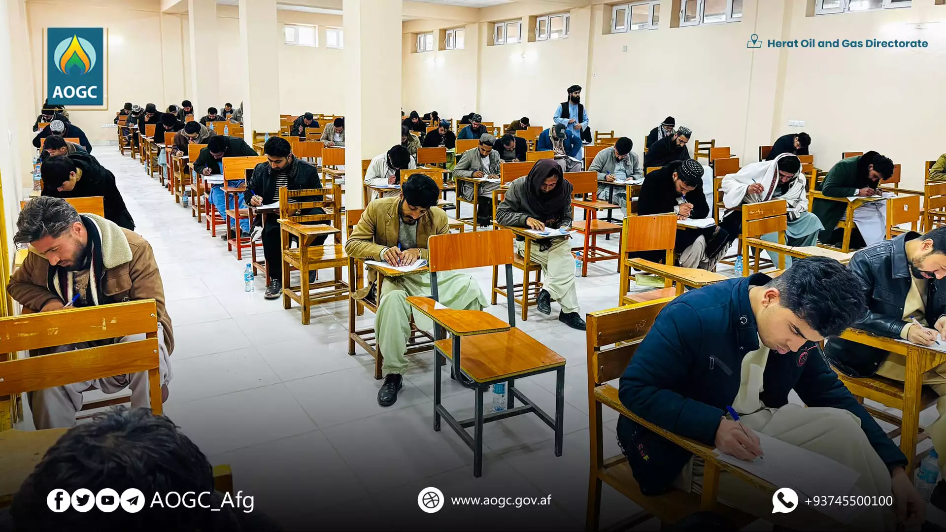 Herat Oil and Gas Directorate holds a written test of 20 vacant positions